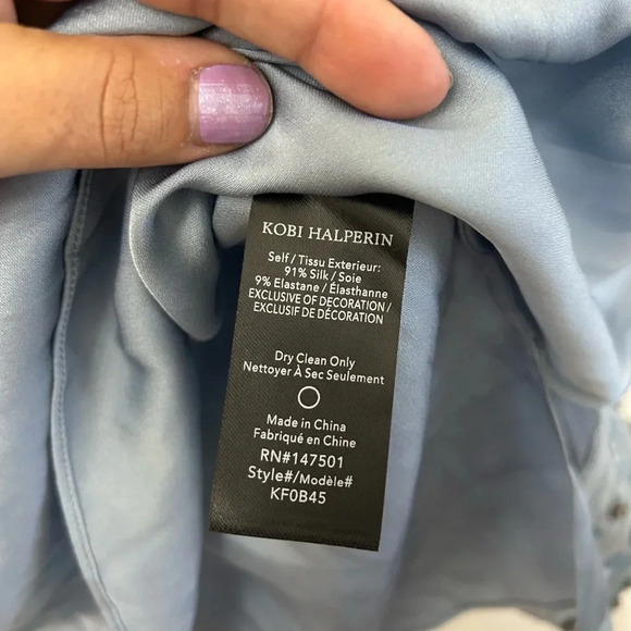 . kobi halperin blue beaded tunic size M - Picture 6 of 8